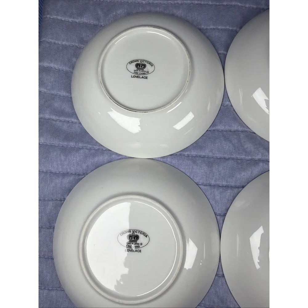 Crown Victoria Lovelace Fruit Dessert Bowls 5.5